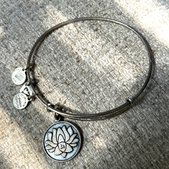 Alex and Ani Jewelry - Alex and Ani expandable bracelet with Lotus charm
